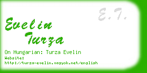 evelin turza business card